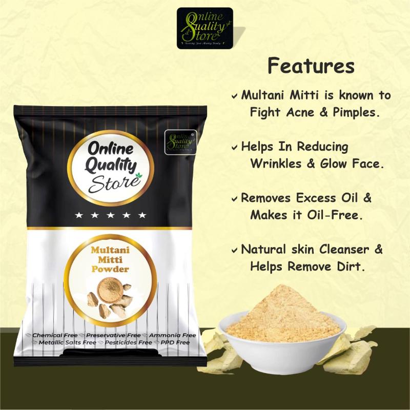 Online Quality Store Pure Multani Mitti Powder For Hair & Skin