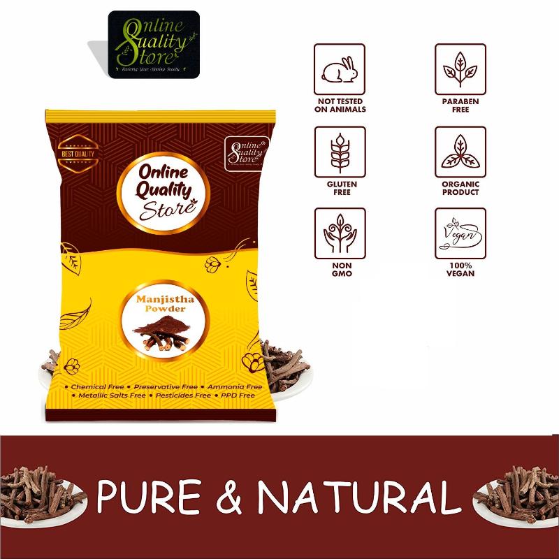Online Quality Store Manjistha Powder Pure & Natural For Hair & Skin