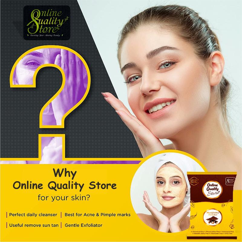 Online Quality Store Manjistha Powder Pure & Natural For Hair & Skin