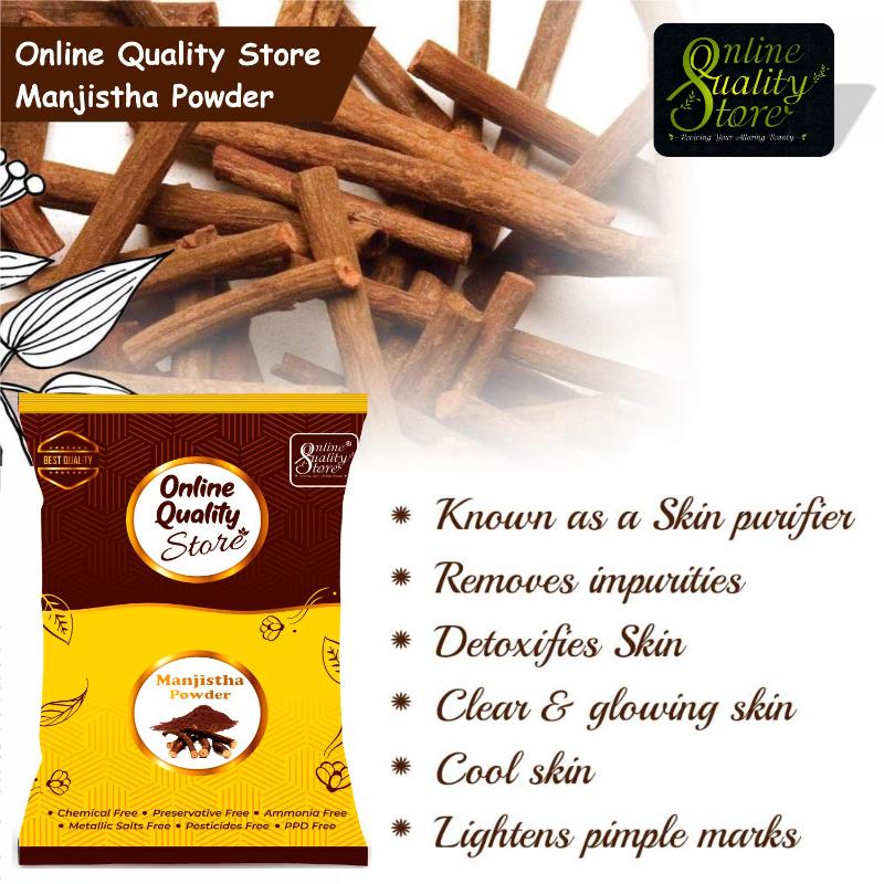 Online Quality Store Manjistha Powder Pure & Natural For Hair & Skin