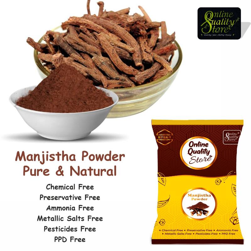 Online Quality Store Manjistha Powder Pure & Natural For Hair & Skin