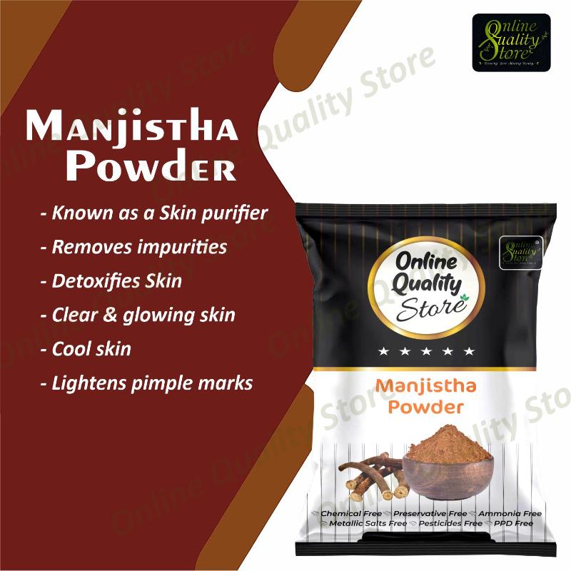 Online Quality Store Organic Manjistha Powder For Hair & Skin Rubia Cordifolia