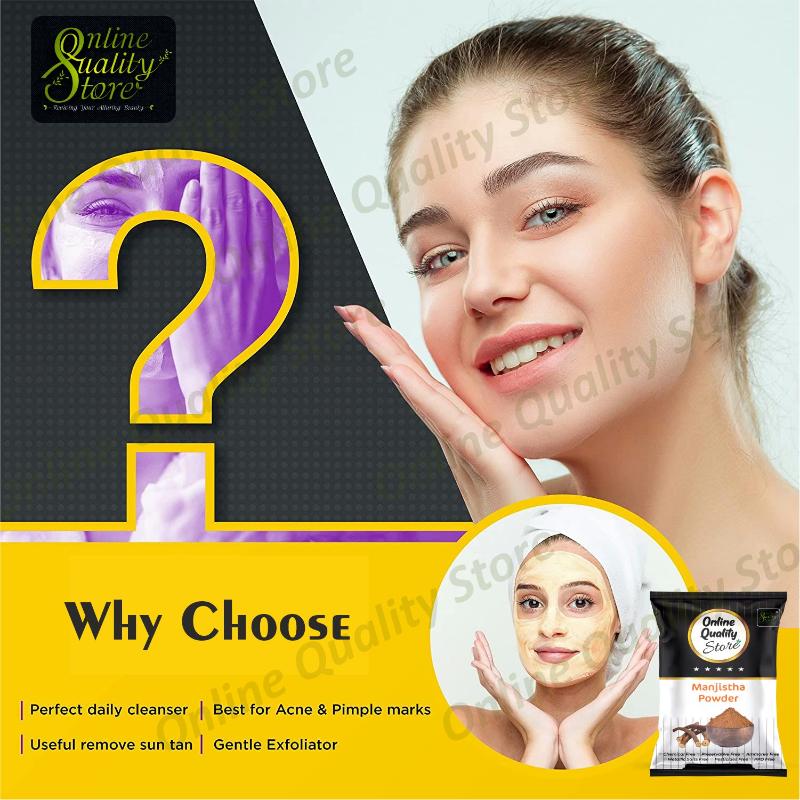 Online Quality Store Organic Manjistha Powder For Hair & Skin Rubia Cordifolia