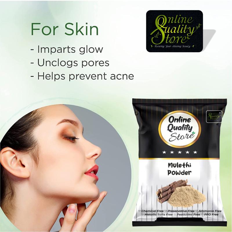 Online Quality Store Lemon Peel, Mulethi Powder & Orange Peel Powder Pure & Natural For Hair & Skin