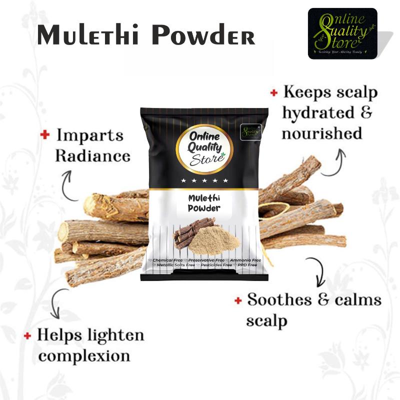 Online Quality Store Lemon Peel, Mulethi Powder & Orange Peel Powder Pure & Natural For Hair & Skin