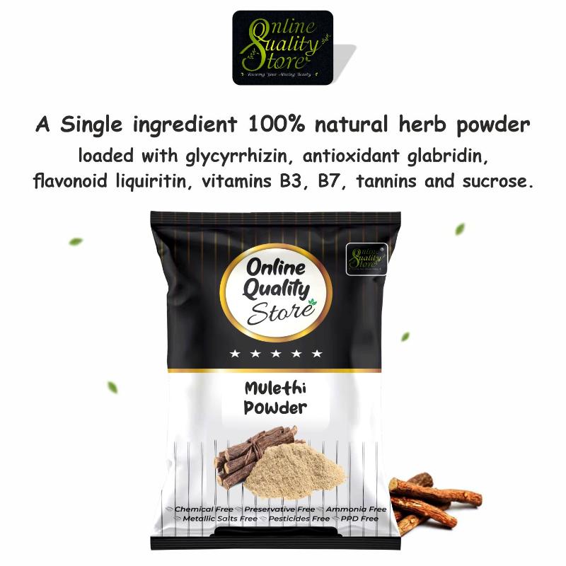 Online Quality Store Lemon Peel, Mulethi Powder & Orange Peel Powder Pure & Natural For Hair & Skin