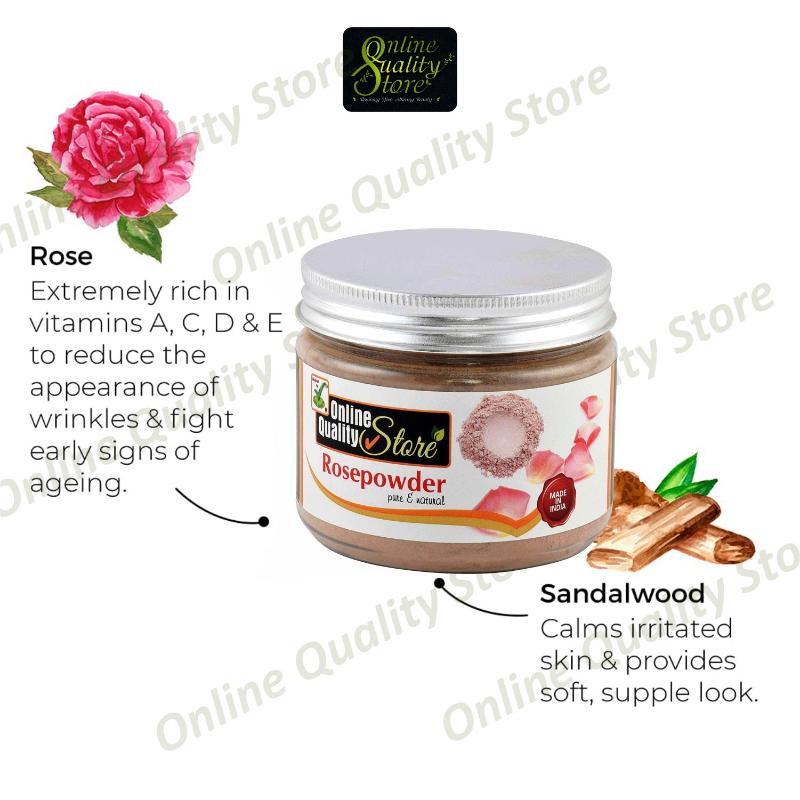 Online Quality Store Rose Powder Pure & Natural For Hair & Skin