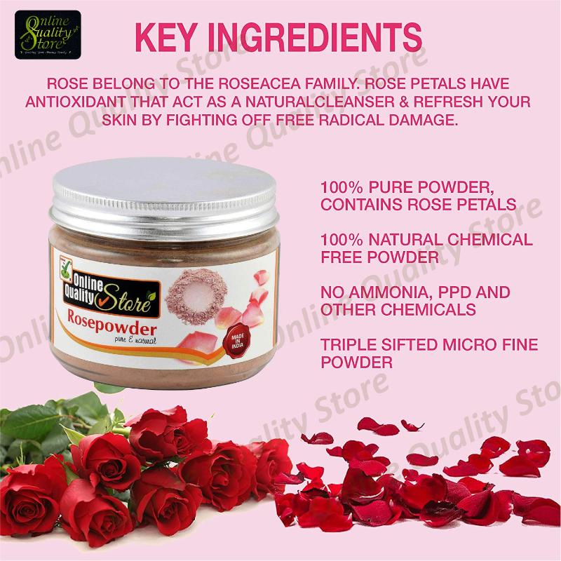Online Quality Store Rose Powder Pure & Natural For Hair & Skin