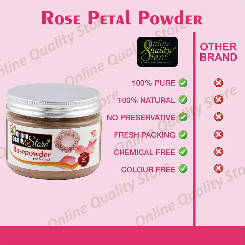 Online Quality Store Rose Powder Pure & Natural For Hair & Skin
