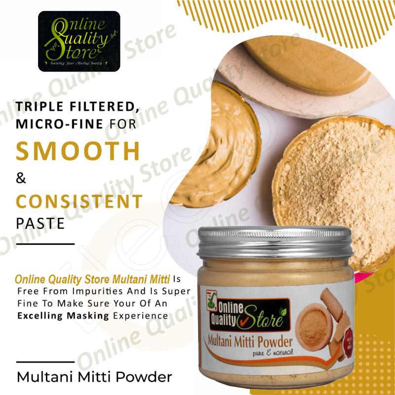 Online Quality Store Multani Mitti Powder Pure & Natural For Hair & Skin