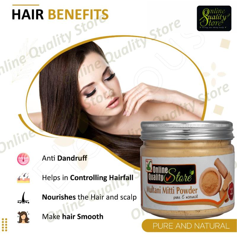 Online Quality Store Multani Mitti Powder Pure & Natural For Hair & Skin