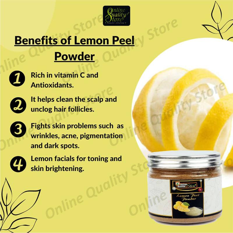Online Quality Store Lemon Peel Powder For Skin Whitening