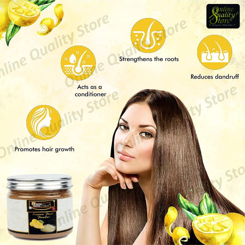Online Quality Store Lemon Peel Powder For Skin Whitening
