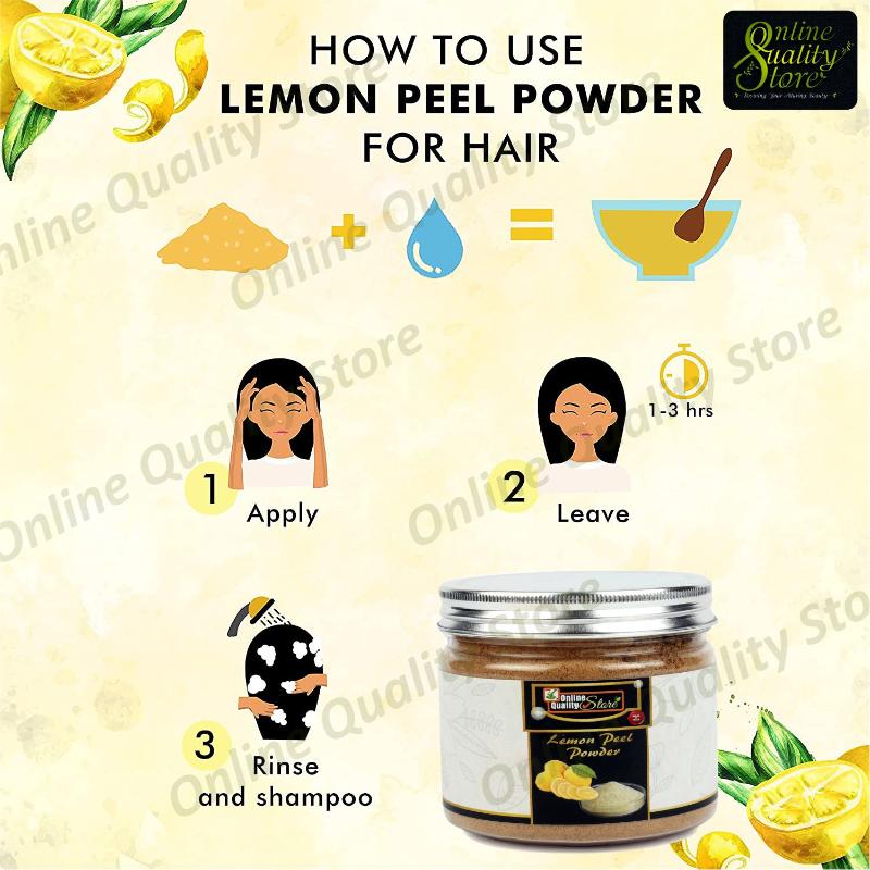 Online Quality Store Lemon Peel Powder For Skin Whitening