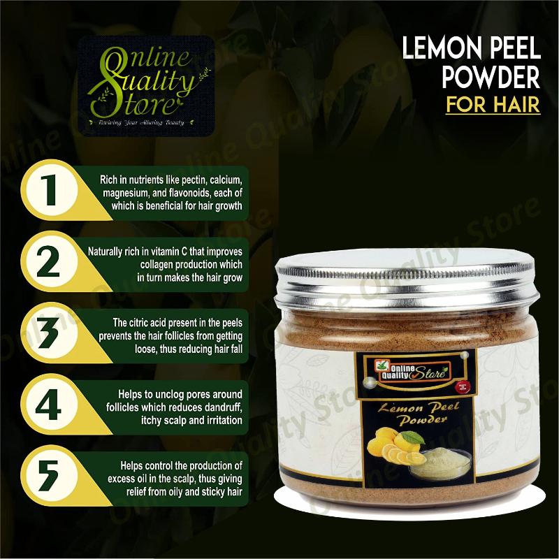 Online Quality Store Lemon Peel Powder For Skin Whitening
