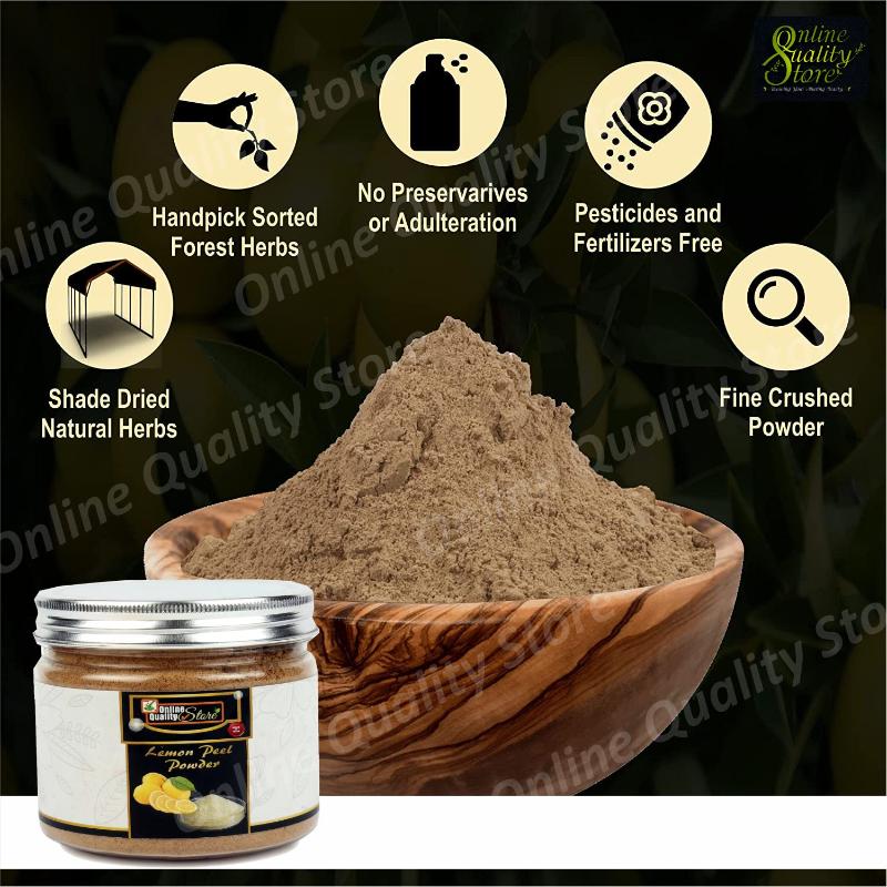 Online Quality Store Lemon Peel Powder For Skin Whitening