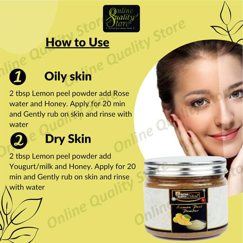 Online Quality Store Lemon Peel Powder For Skin Whitening