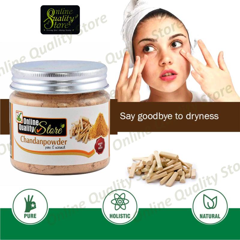 Online Quality Store Chandan Powder + Rose Powder + Multani Mitti Powder For Skin