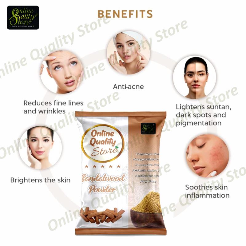 Online Quality Store Kasturi Turmeric Powder + Sandalwood Powder For Skin