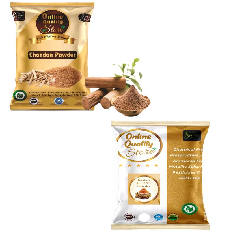 Online Quality Store Kasturi Turmeric Powder And Chandan Powder For Skin