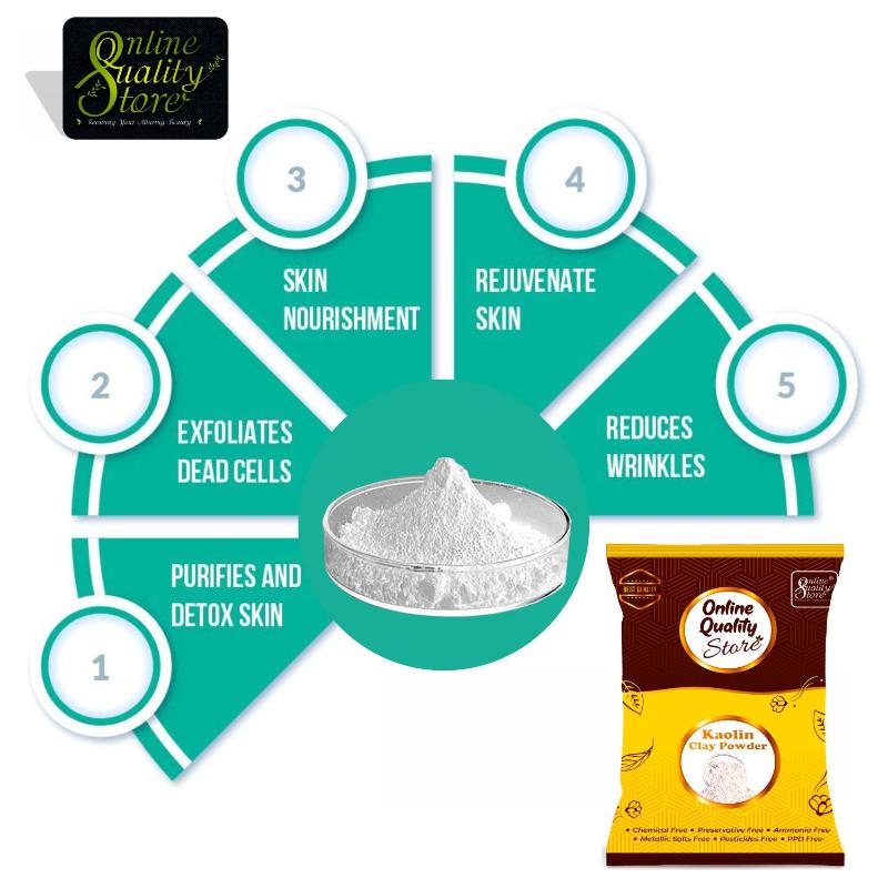 Online Quality Store Pure & Natural Kaolin Clay Powder For Face Mask