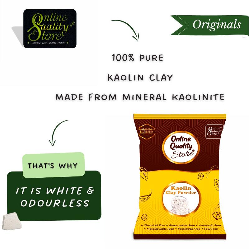 Online Quality Store Pure & Natural Kaolin Clay Powder For Face Mask