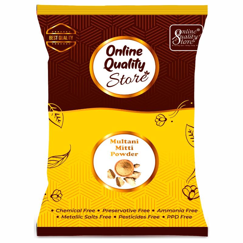 Online Quality Store Chandan Powder + Orange Peel Powder + Multani Mitti Powder For Skin