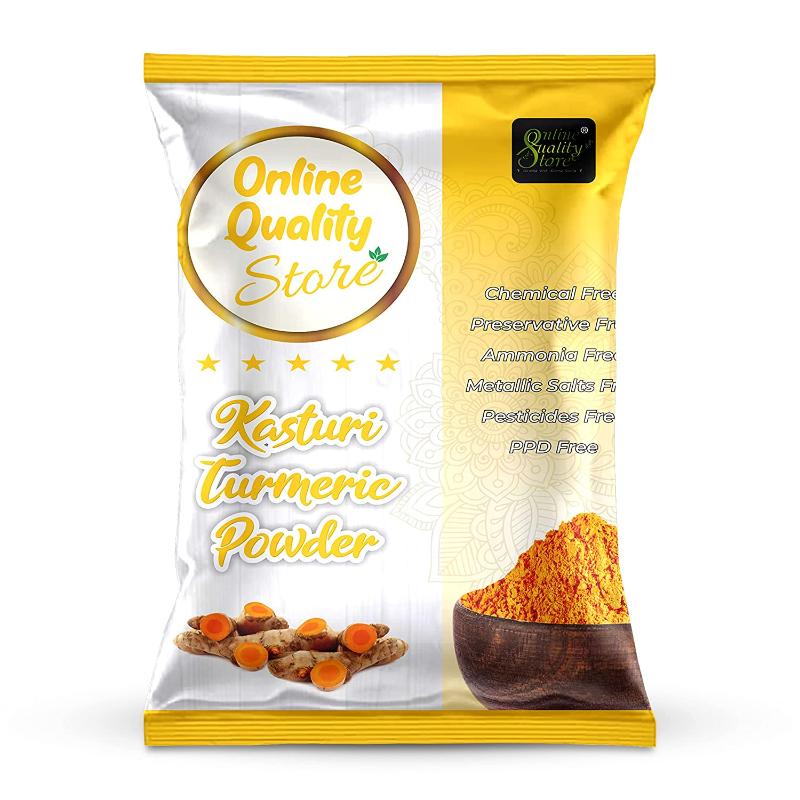 Online Quality Store Kasturi Turmeric Powder, Chandan Powder And Multani Mitti Powder For Skin