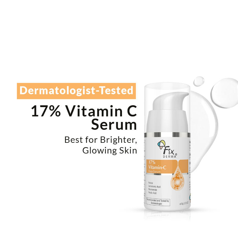 Fixderma 17% Vitamin C Face Serum With Retinol & Niacinamide