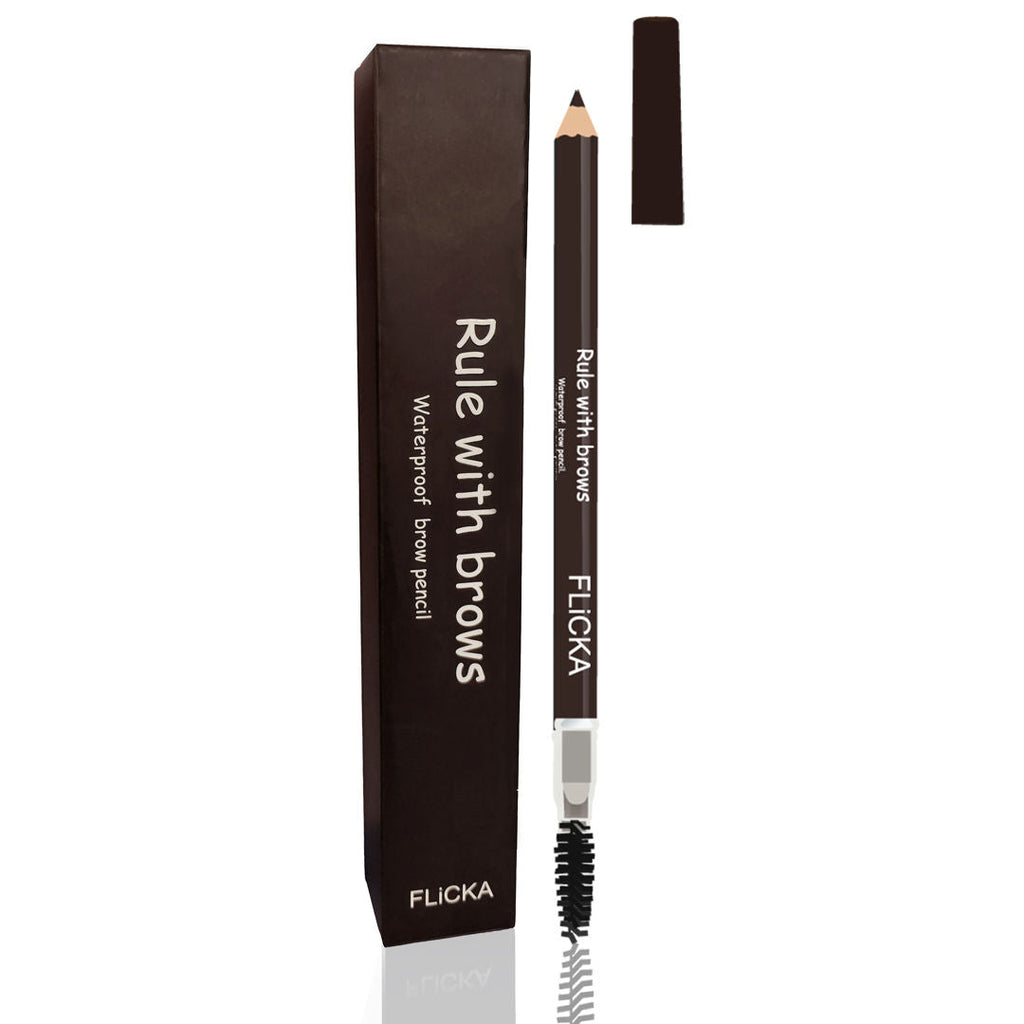 Flicka Rule With Brows Eyebrow Pencil Long Lasting Waterproof & Smudgeproof Buildable Color