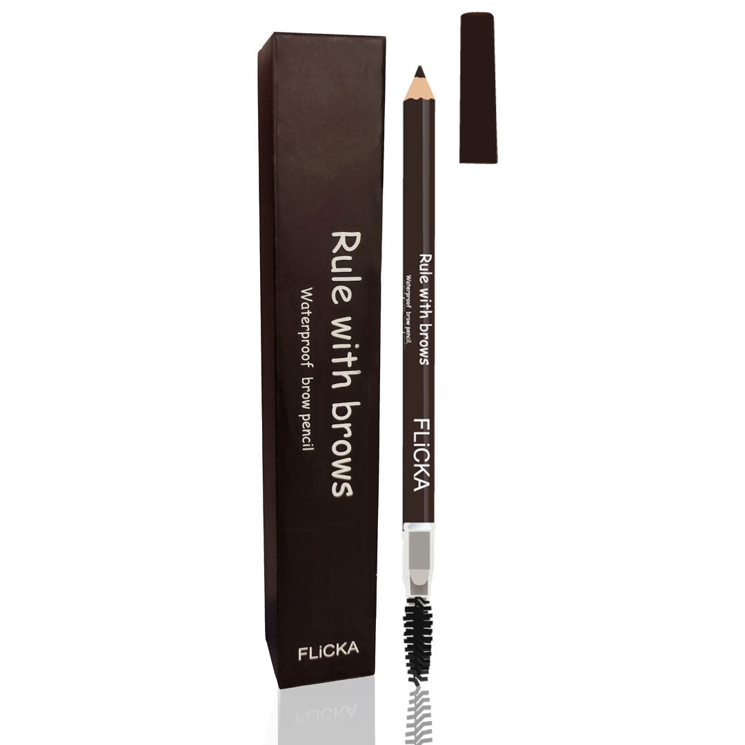 Flicka Rule With Brows Eyebrow Pencil Long Lasting Waterproof & Smudgeproof Buildable Color