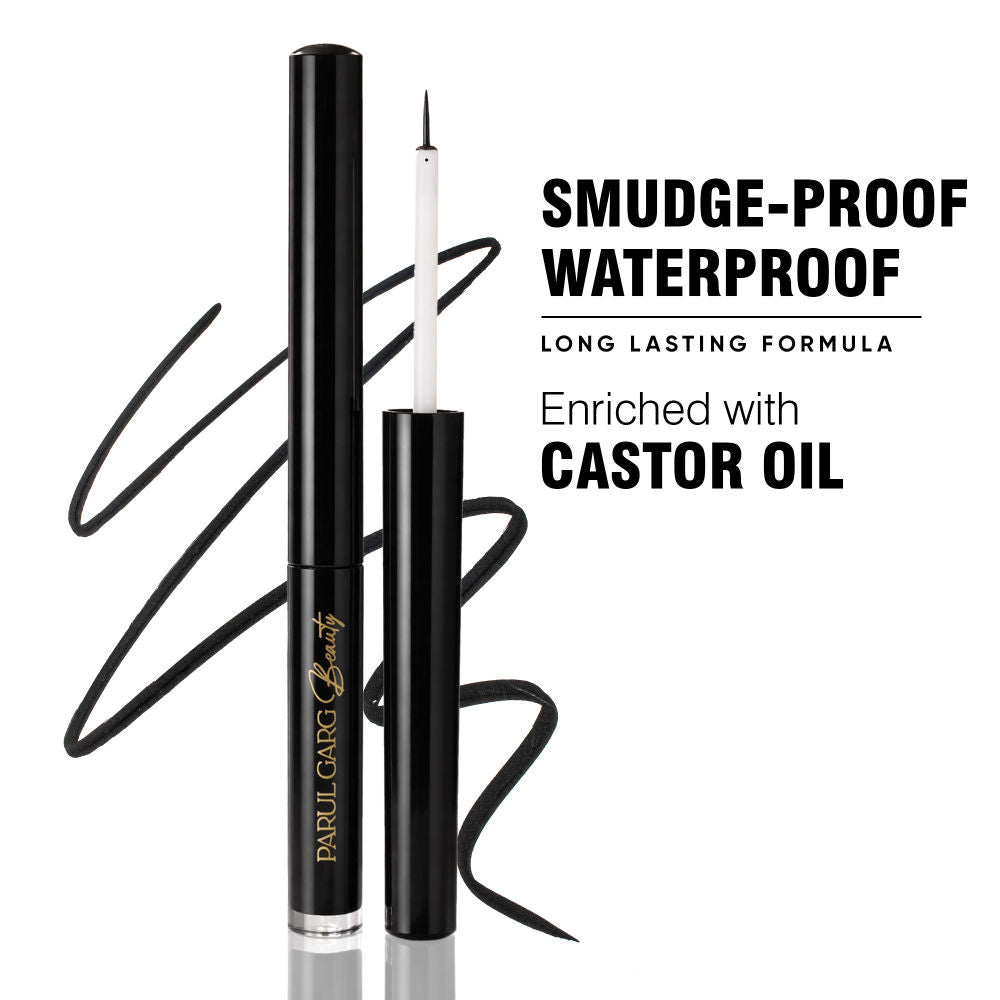Parul Garg Beauty Black Liquid Eyeliner Smudge-Proof, Water-Resistant, Long-Stay Matte