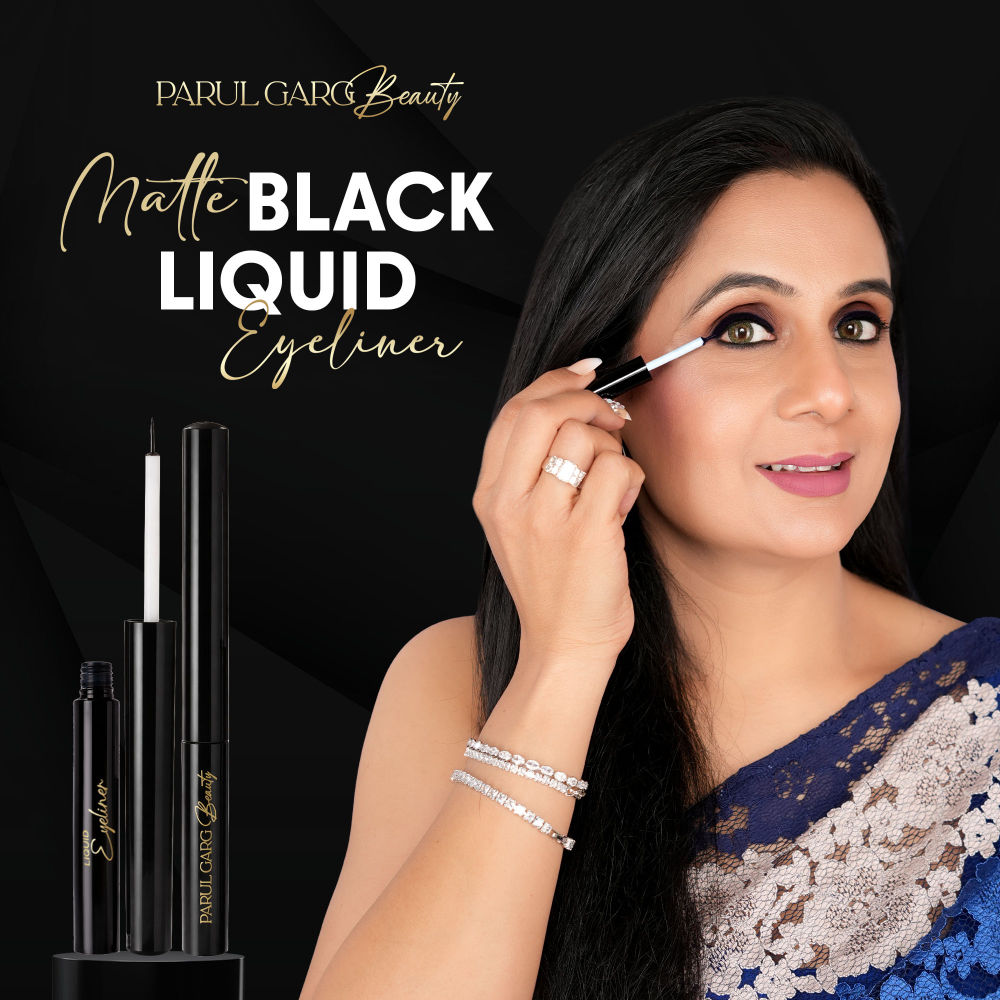 Parul Garg Beauty Black Liquid Eyeliner Smudge-Proof, Water-Resistant, Long-Stay Matte