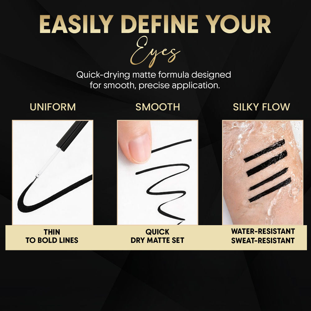 Parul Garg Beauty Black Liquid Eyeliner Smudge-Proof, Water-Resistant, Long-Stay Matte