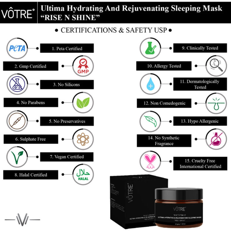 Votre Ultima Hydrating & Rejuvenating Sleeping Mask