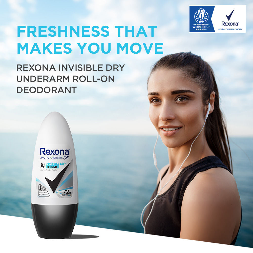 Rexona Invisible Dry + Fresh Roll-On Deodorant For Women