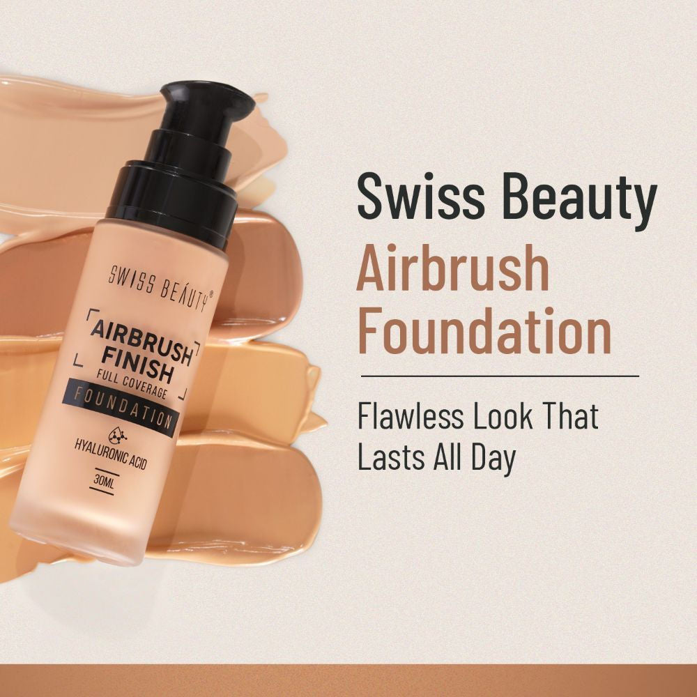 Swiss Beauty Airbrush Finish Full Coverage Foundation