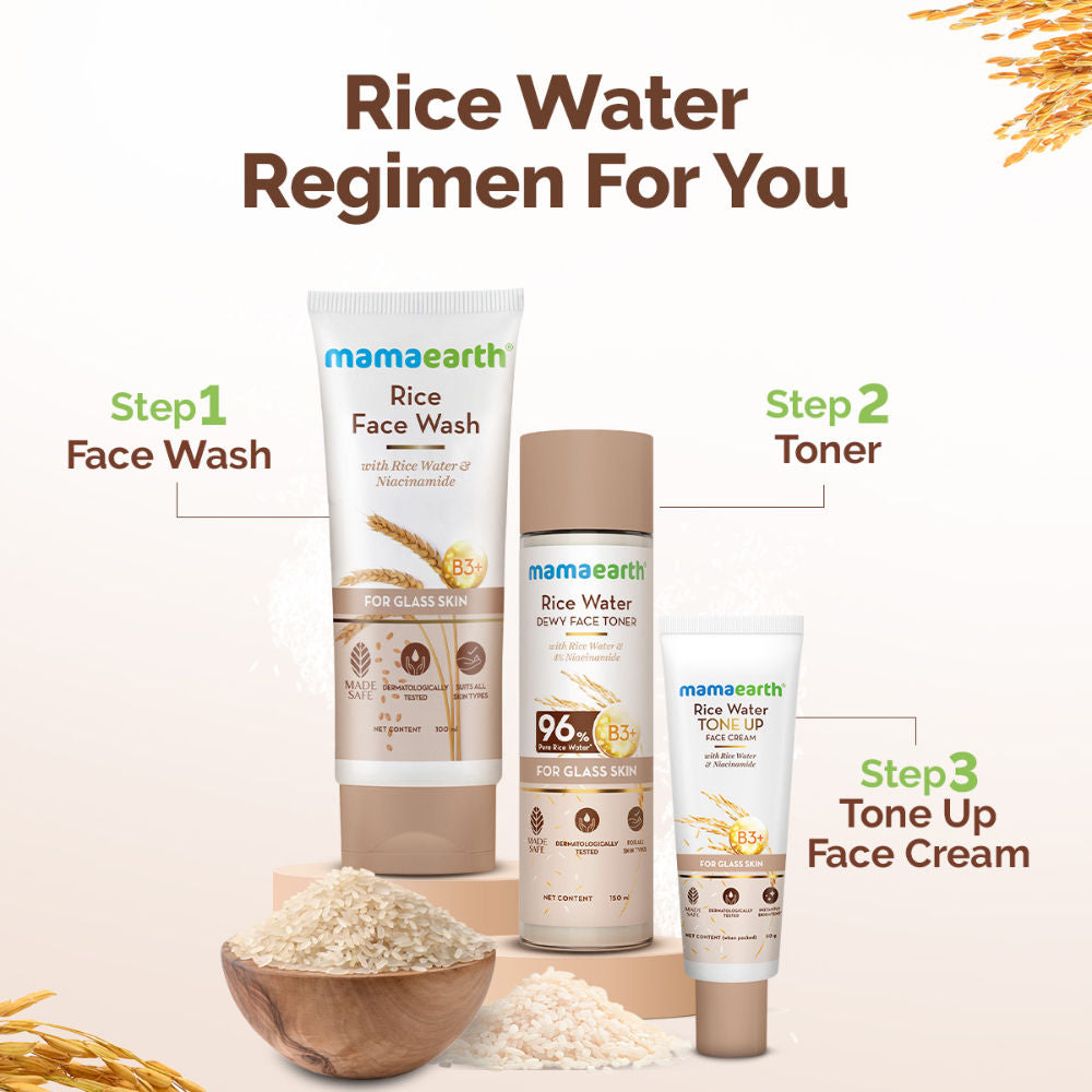 Mamaearth Rice Water Tone Up Face Cream with Niacinamide for Glass Skin and All Skin Types