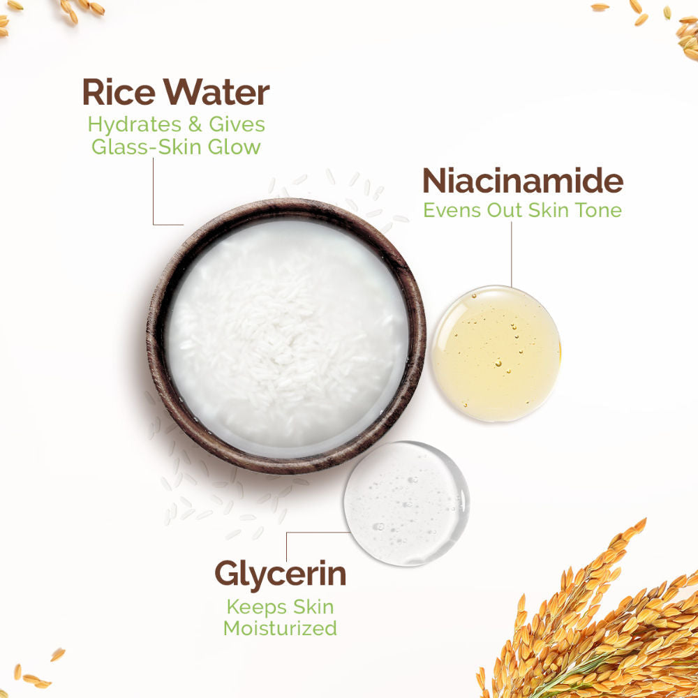 Mamaearth Rice Water Tone Up Face Cream with Niacinamide for Glass Skin and All Skin Types