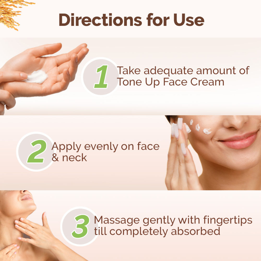 Mamaearth Rice Water Tone Up Face Cream with Niacinamide for Glass Skin and All Skin Types