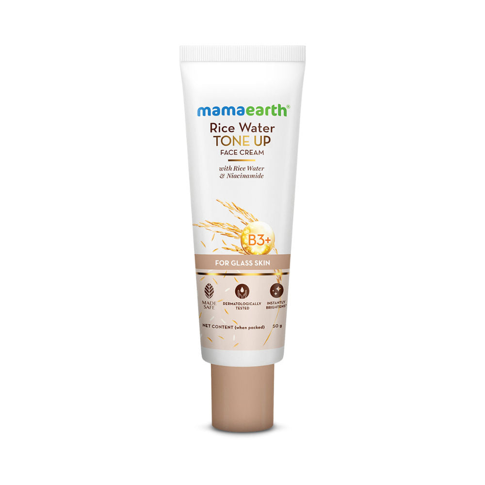 Mamaearth Rice Water Tone Up Face Cream with Niacinamide for Glass Skin and All Skin Types