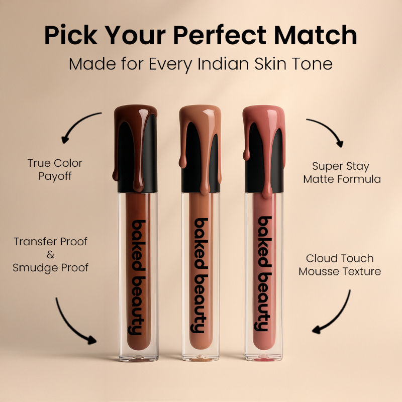 Baked Beauty Dust Transferproof Mousse Matte Liquid Lipstick