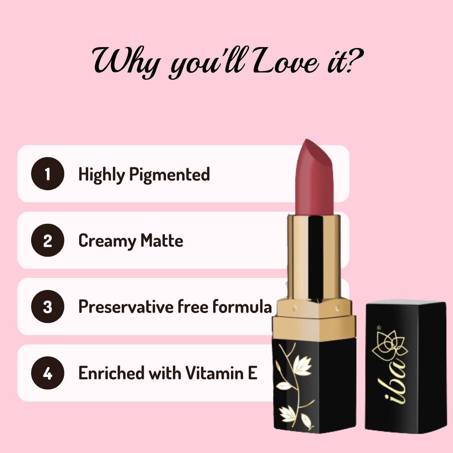 IBA Long Stay Matte Limited Edition Lipstick