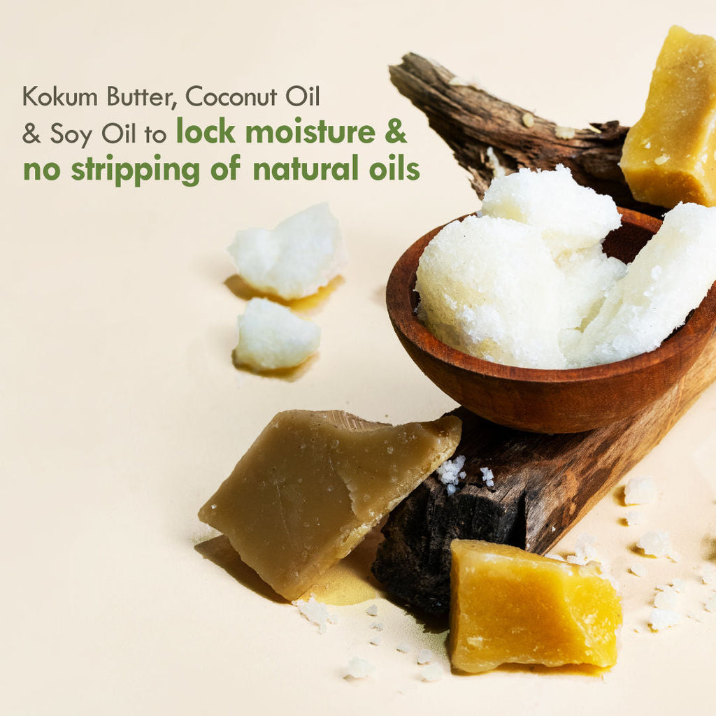 Nat Habit Cold Processed Neem Basil Butter Bath Soap- Antibacterial, Dark Spots, De-Tan & Handmade