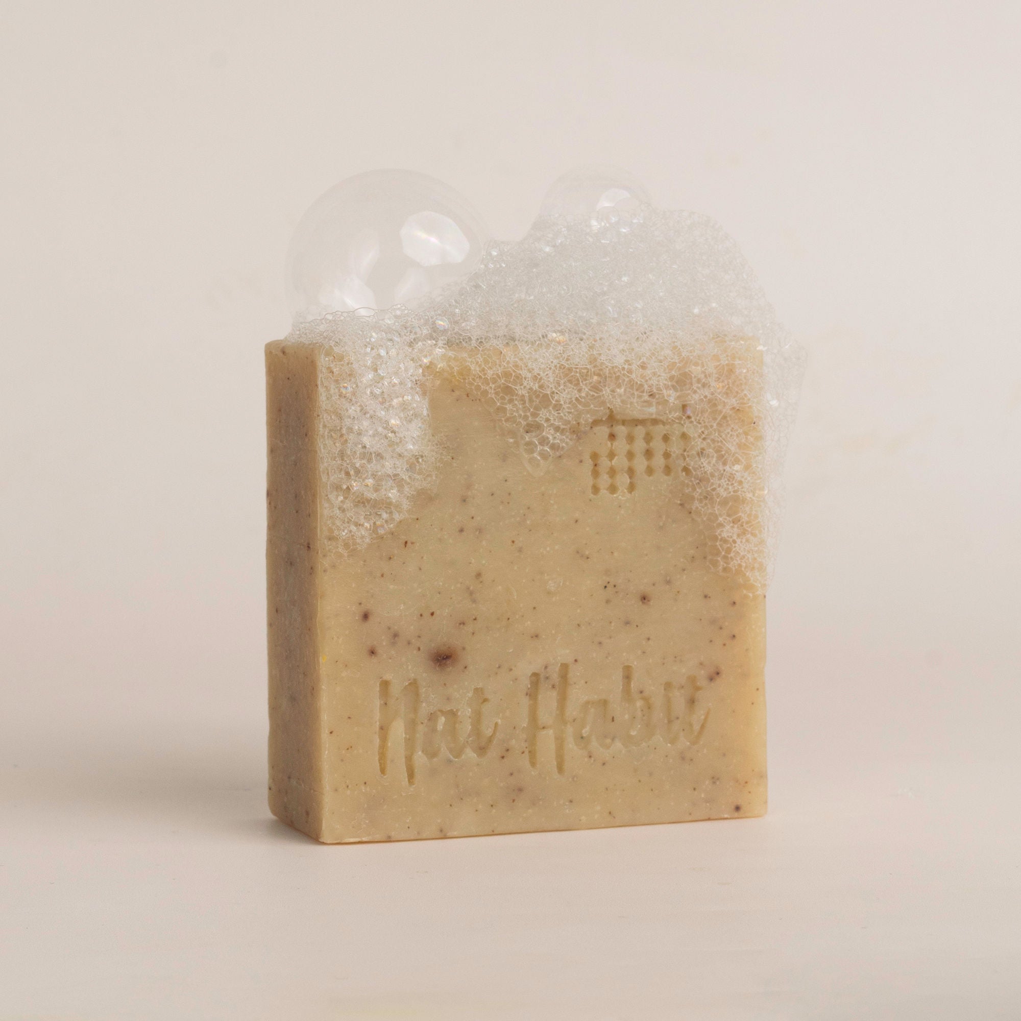 Nat Habit Ayurvedic Cold Process Apricot Butter Bath Soap - Vit C, Whitening, Nourishing & Handmade