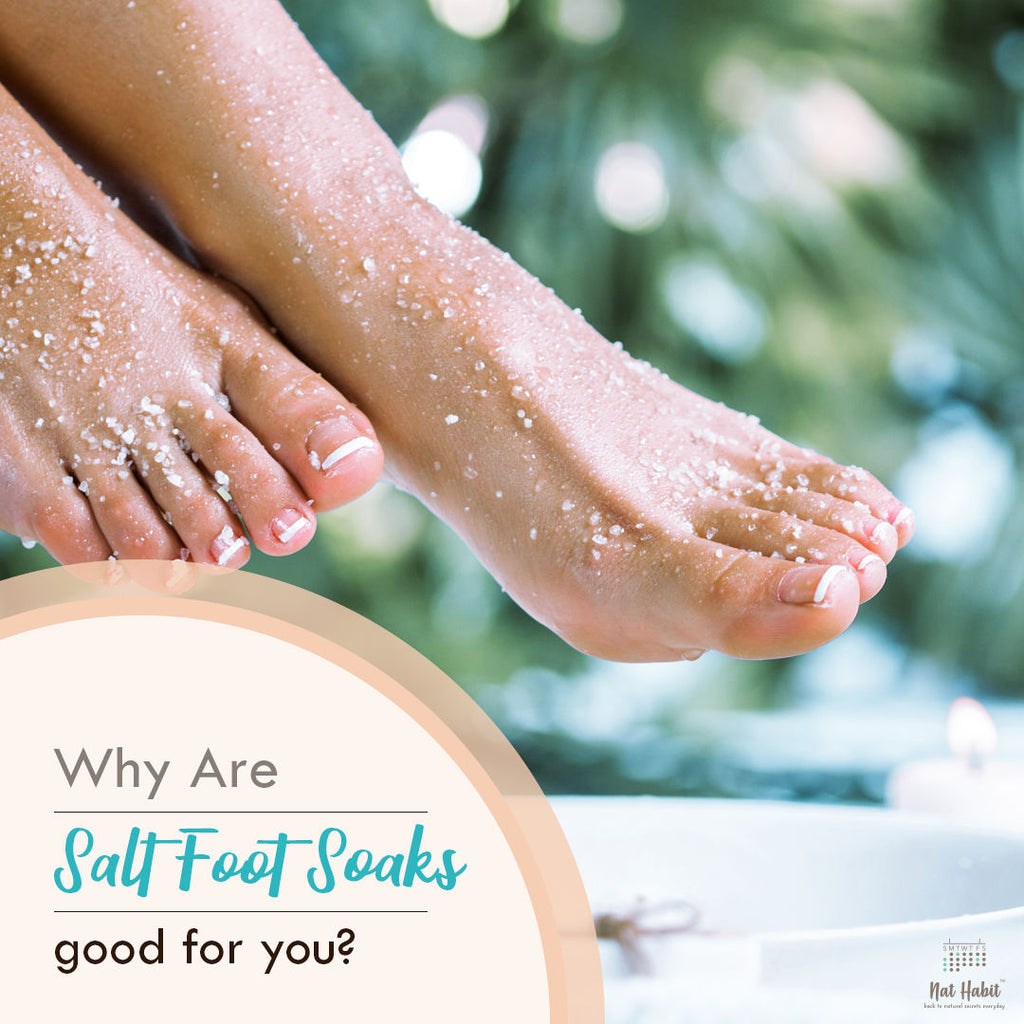 Nat Habit Cinnamon Therapeutic Foot Salt with Marigold & Orange, Foot Soak, Bath Salt, Pain Relief