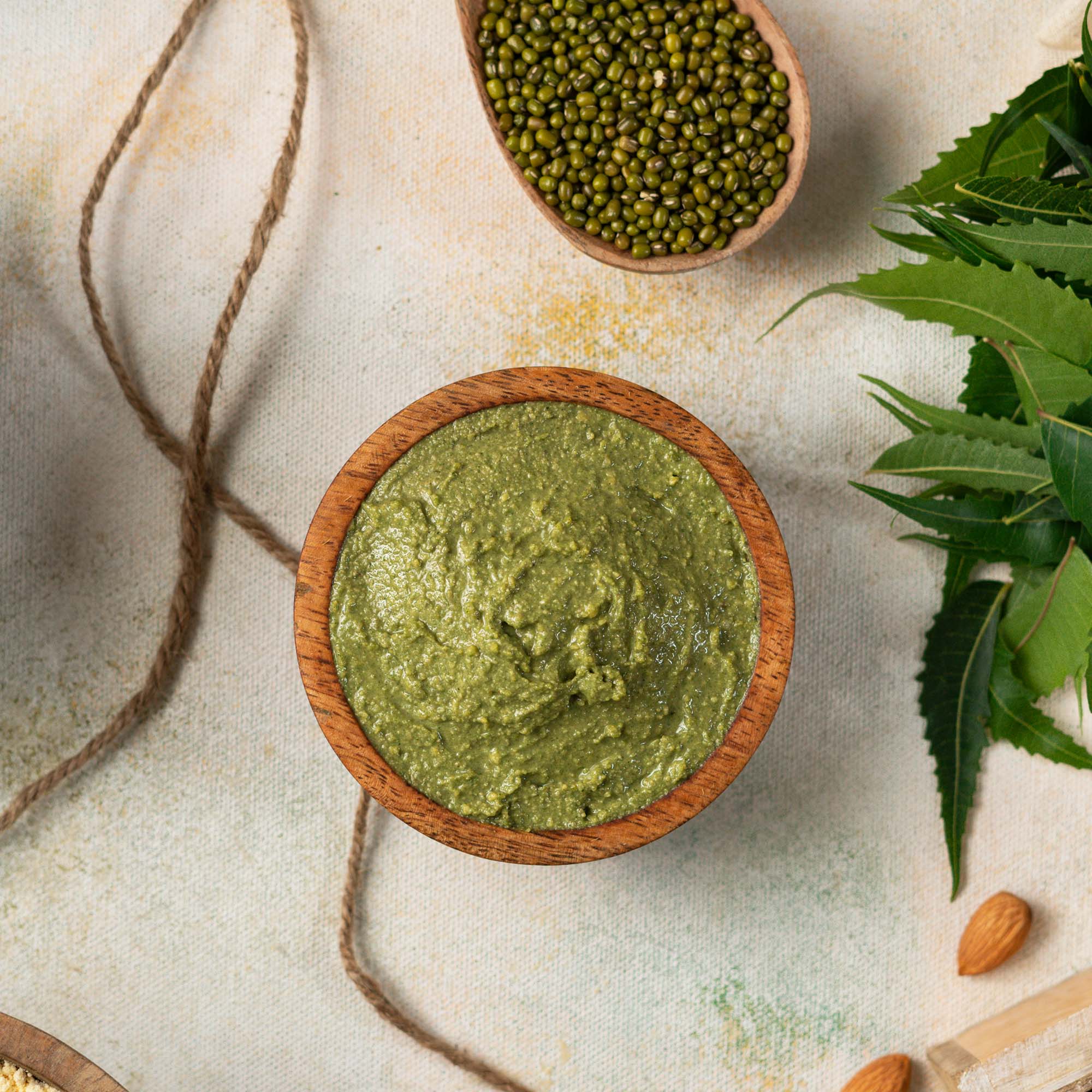 Nat Habit Fresh Bath Ubtan - Neem Cure 2 Minutes Body Ubtan with Neem, Pulses, Raw Milk and Curd
