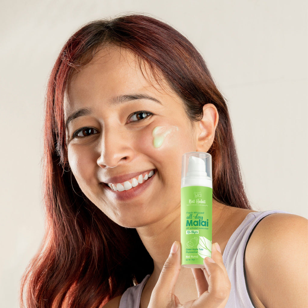 Nat Habit Green Apple Tulsi Light Moisturizer, Face Moisturizer For Combination Skin With Vit C