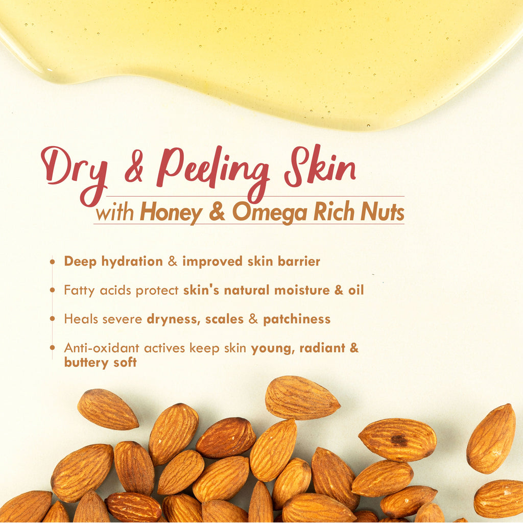 Nat Habit Honey Multi-Nut Face Moisturizer Malai, Day Cream For Dry Skin & Sensitive Skin
