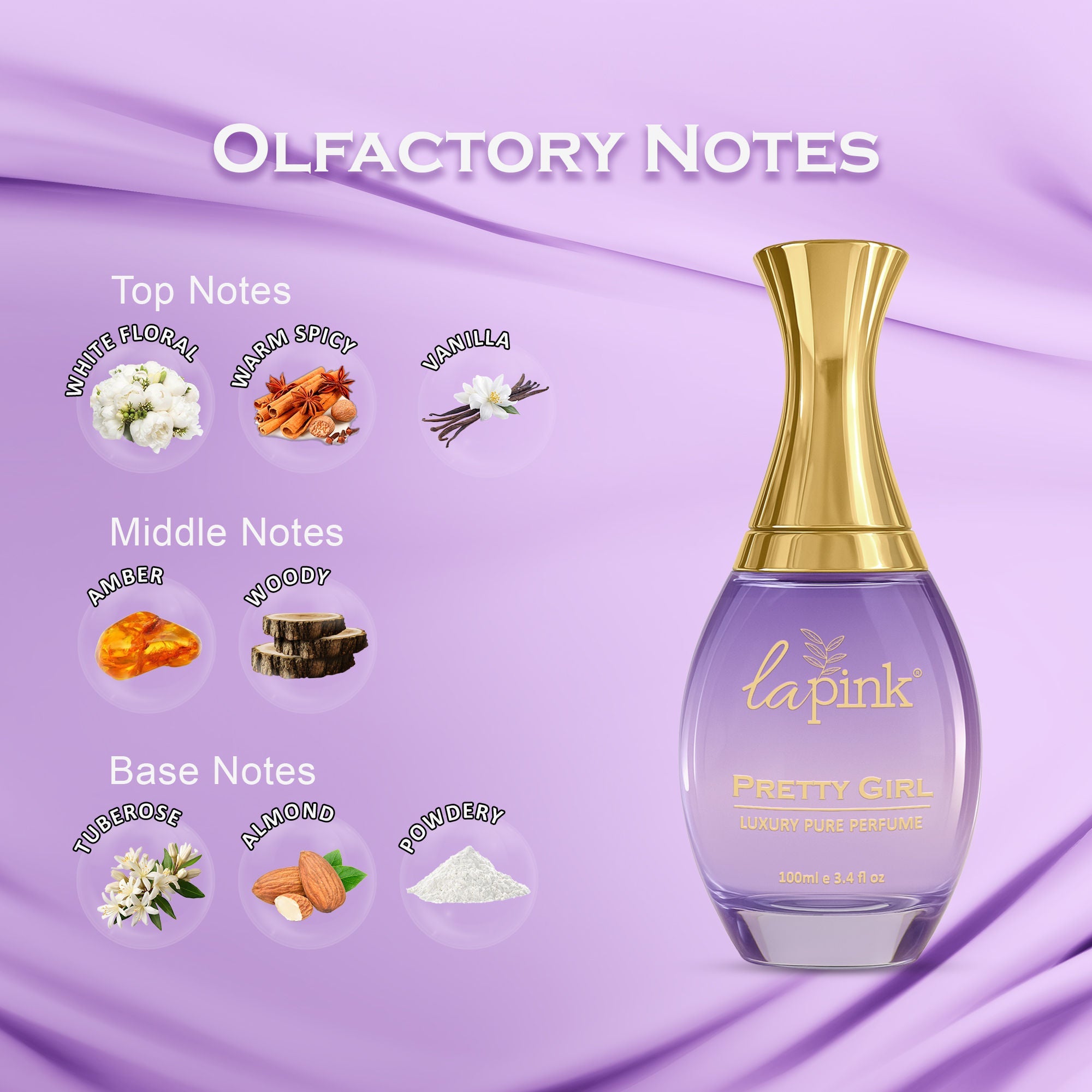 La Pink Pretty Girl French Luxury Pure Perfume For Women